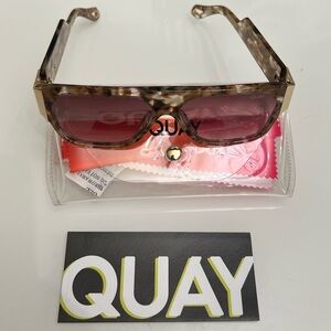 New Quay Australia Brown Sunglasses with Case